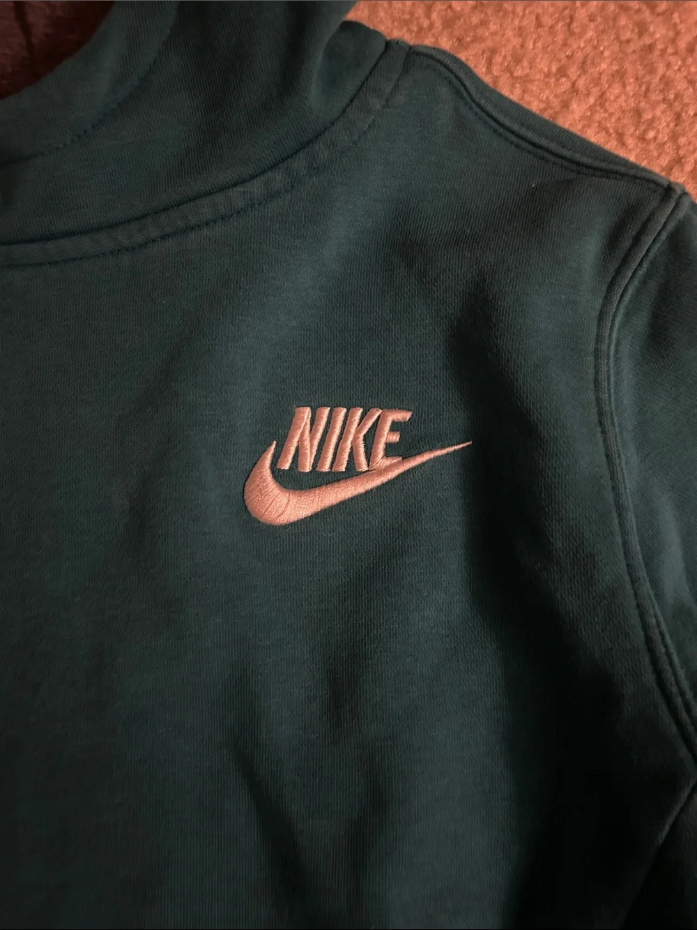 Girls Dark tealish green Nike hooded sweatshirt